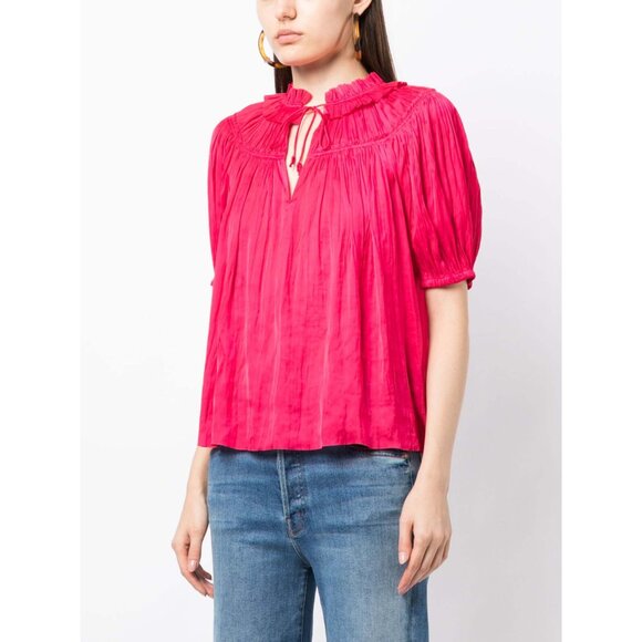 Ulla Johnson "Eleni" Top in Orchid, size 4. - Picture 9 of 11